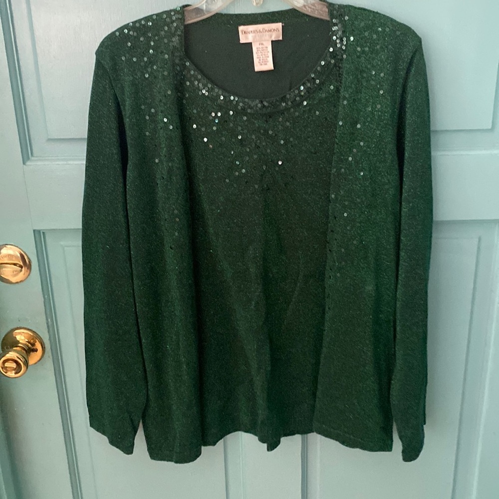 Women’s 1 pc. Sweater, but looks like a set. size XLPetite.,